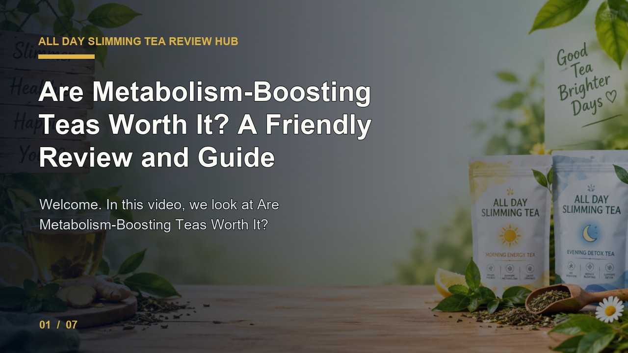 All Day Slimming Tea Review: Are Metabolism Boosting Teas Worth It a Friendly Review and Guide video thumbnail