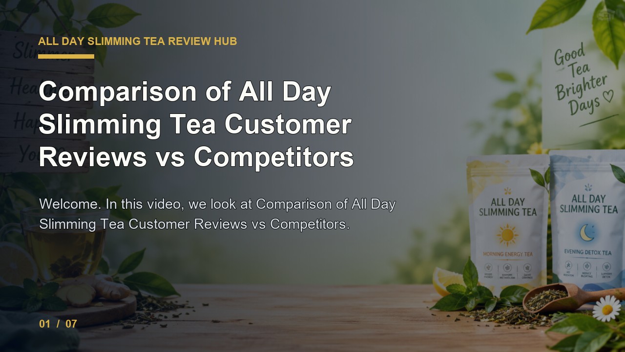 All Day Slimming Tea Review: Comparison of All Day Slimming Tea Customer Reviews vs Competitors video thumbnail