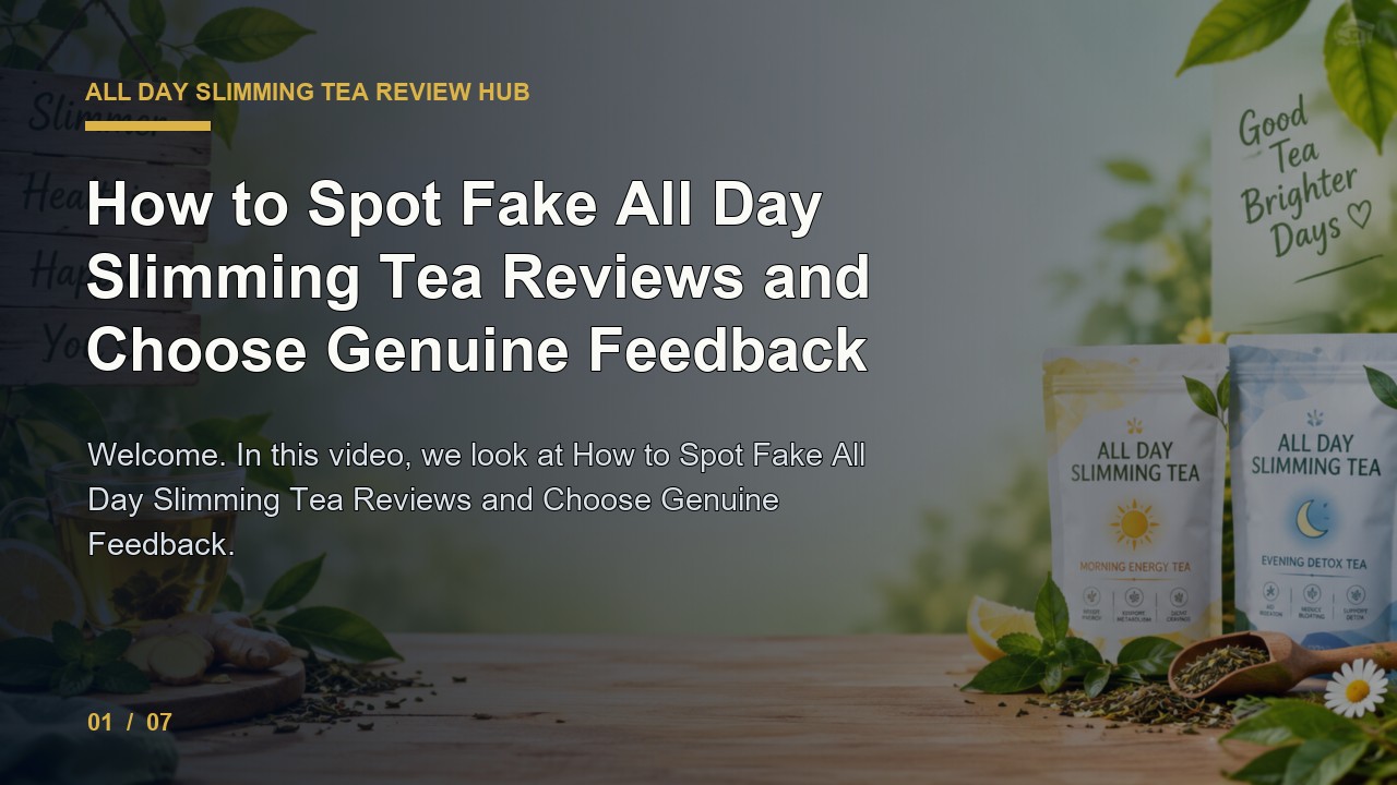 All Day Slimming Tea Review: How to Spot Fake All Day Slimming Tea Reviews and Choose Genuine Feedback video thumbnail