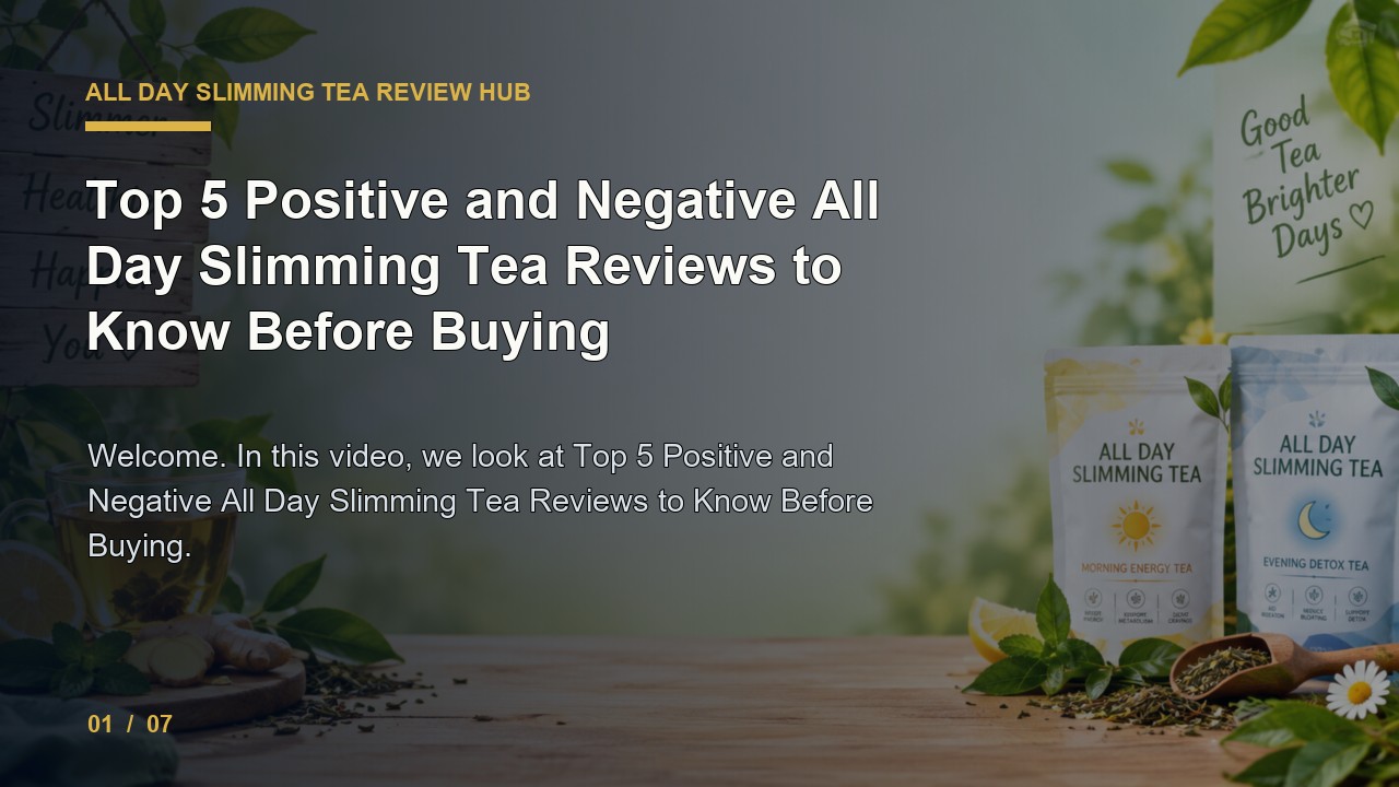 All Day Slimming Tea Review: Top 5 Positive and Negative All Day Slimming Tea Reviews to Know Before Buying video thumbnail