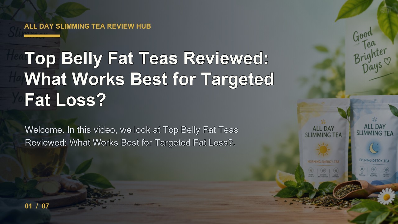 All Day Slimming Tea Review: Top Belly Fat Teas Reviewed What Works Best for Targeted Fat Loss video thumbnail