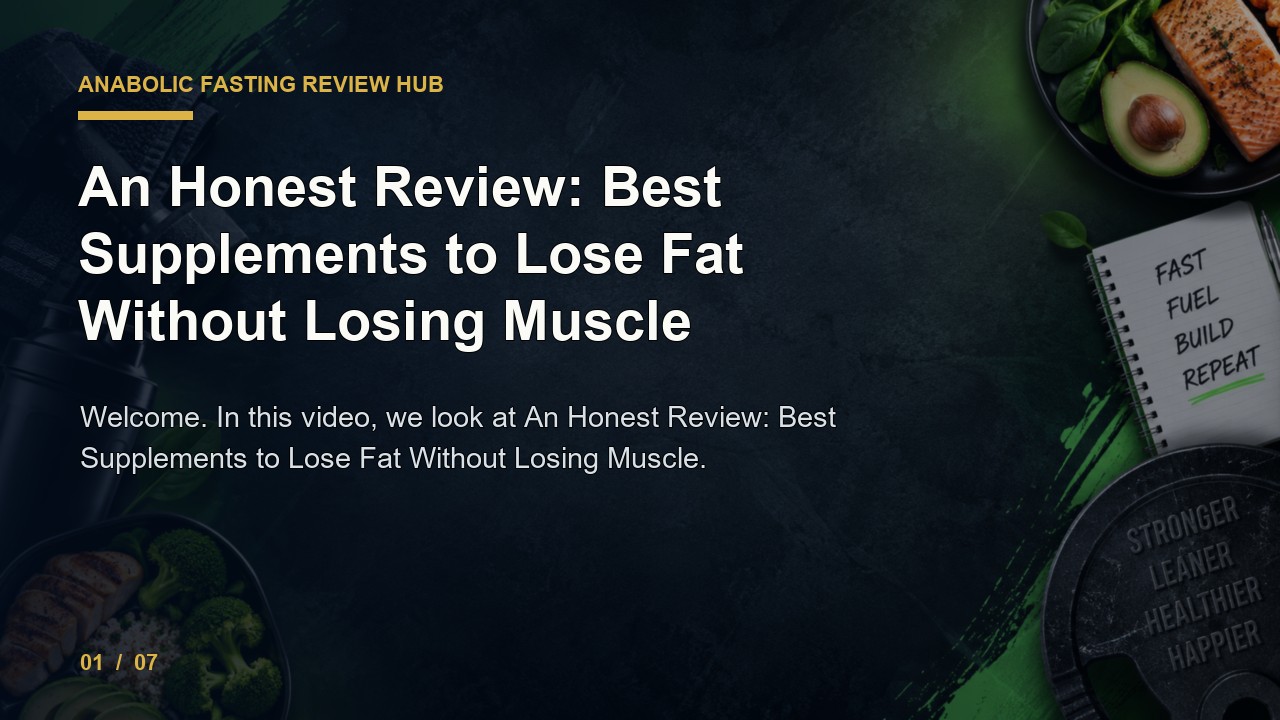 Anabolic Fasting Review: an Honest Review Best Supplements to Lose Fat Without Losing Muscle video thumbnail