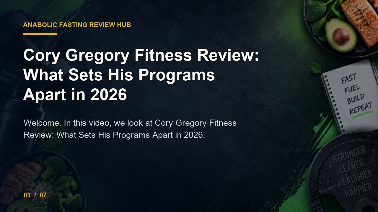 Anabolic Fasting Review: Cory Gregory Fitness Review What Sets His Programs Apart in 2026 video thumbnail