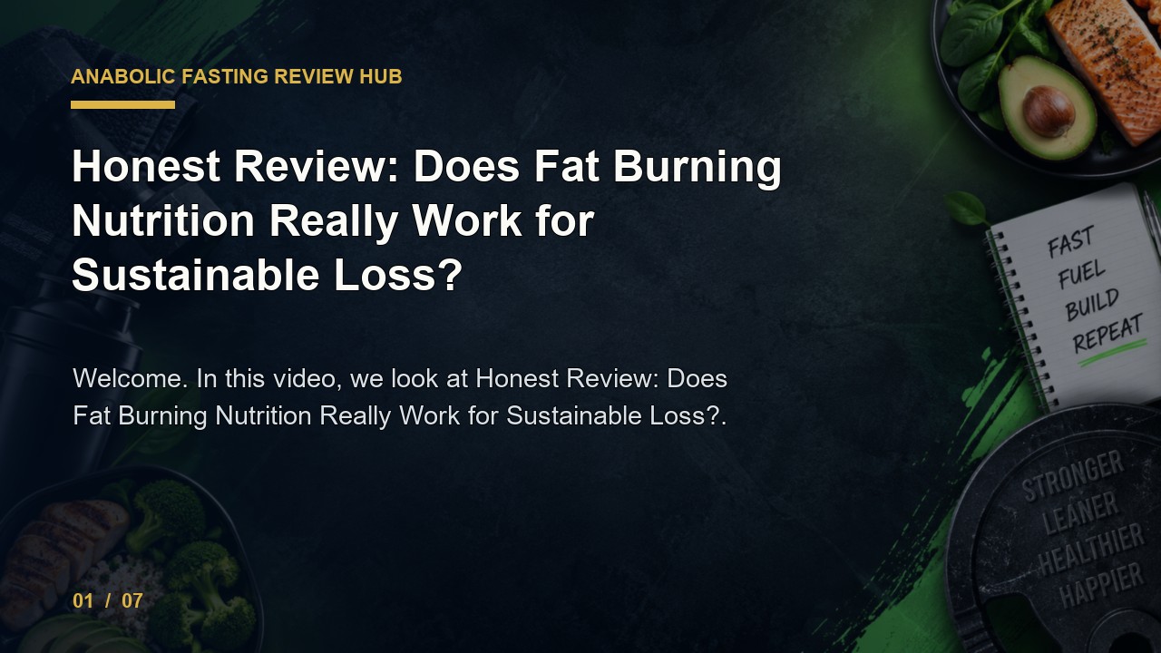Anabolic Fasting Review: Honest Review Does Fat Burning Nutrition Really Work for Sustainable Loss video thumbnail