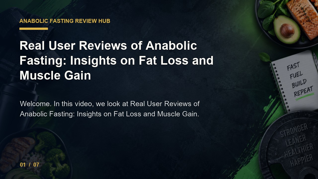 Anabolic Fasting Review: Real User Reviews of Anabolic Fasting Insights on Fat Loss and Muscle Gain video thumbnail