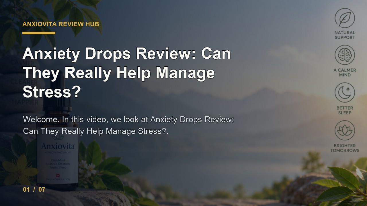 Anxiovita Review: Anxiety Drops Review Can They Really Help Manage Stress video thumbnail