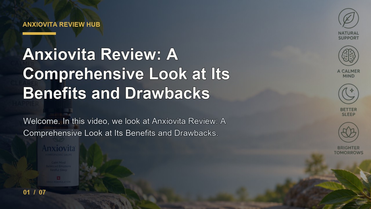 Anxiovita Review: Anxiovita Review a Comprehensive Look at Its Benefits and Drawbacks video thumbnail