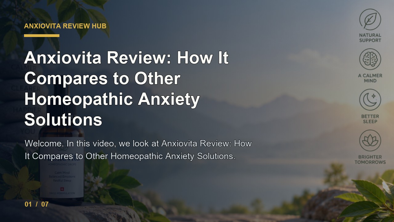 Anxiovita Review: Anxiovita Review How It Compares to Other Homeopathic Anxiety Solutions video thumbnail