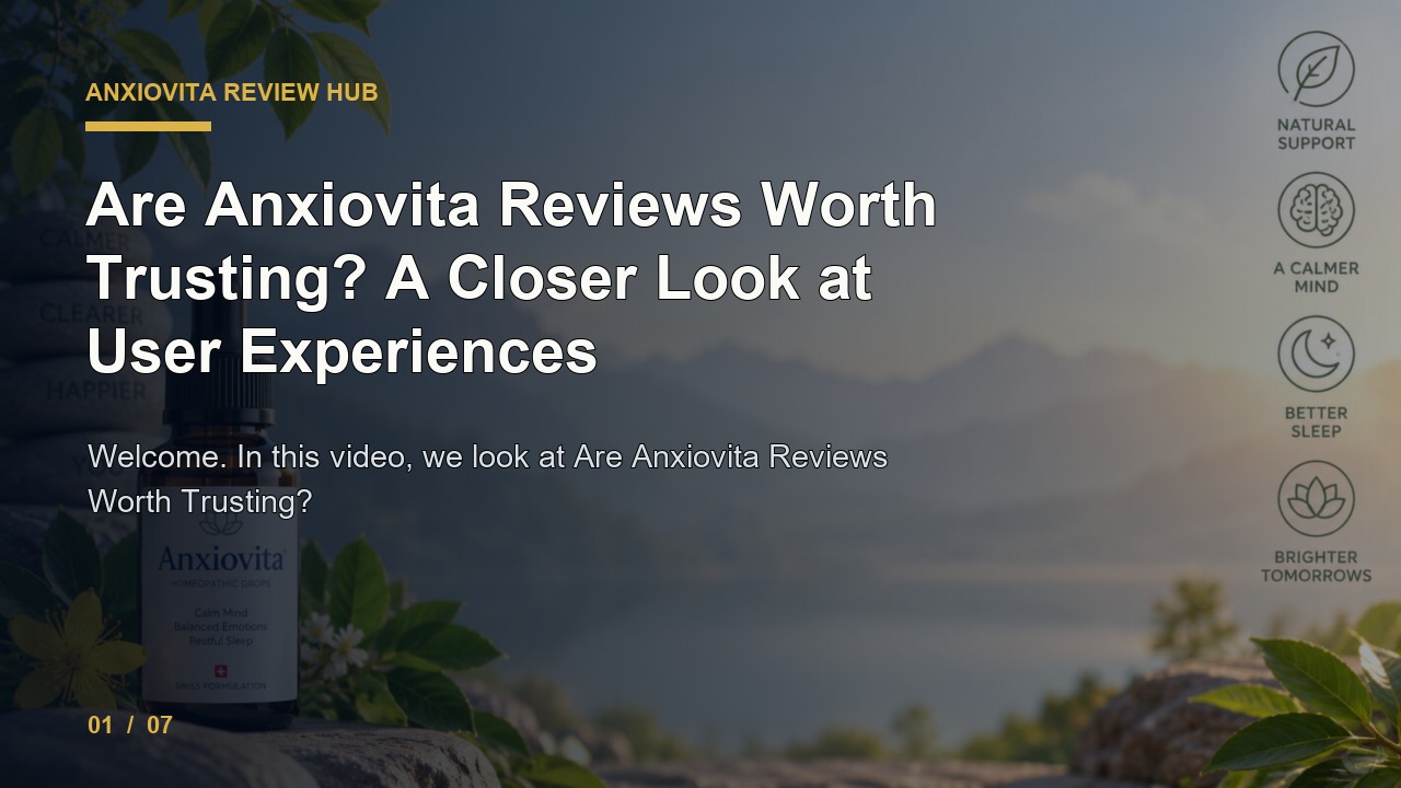 Anxiovita Review: Are Anxiovita Reviews Worth Trusting a Closer Look at User Experiences video thumbnail