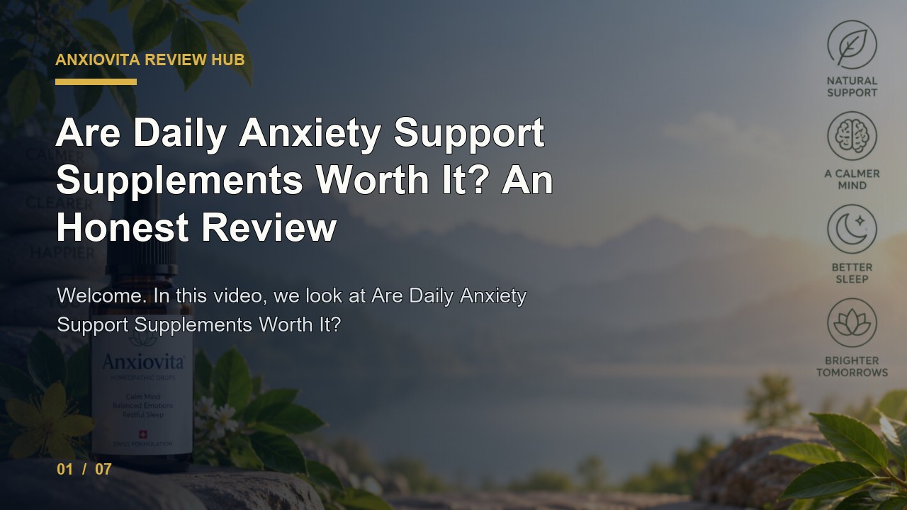 Anxiovita Review: Are Daily Anxiety Support Supplements Worth It an Honest Review video thumbnail