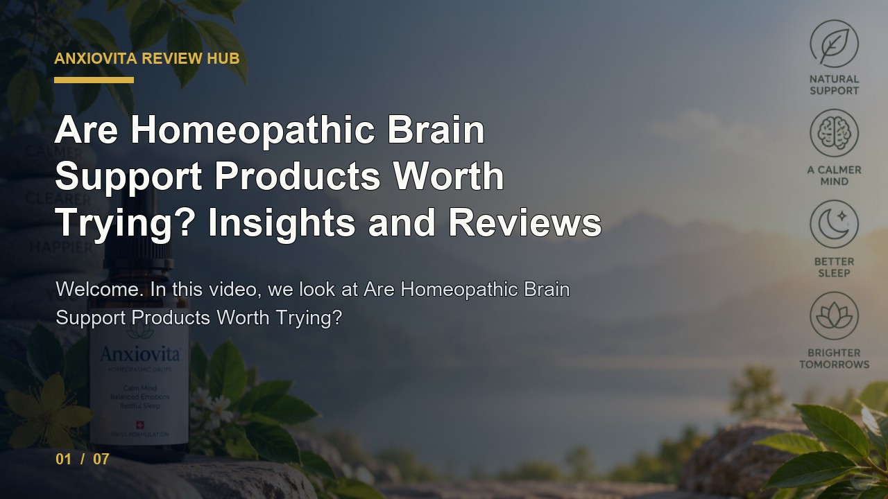 Anxiovita Review: Are Homeopathic Brain Support Products Worth Trying Insights and Reviews video thumbnail