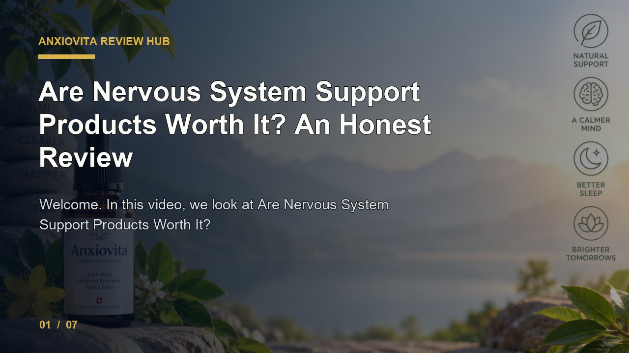 Anxiovita Review: Are Nervous System Support Products Worth It an Honest Review video thumbnail