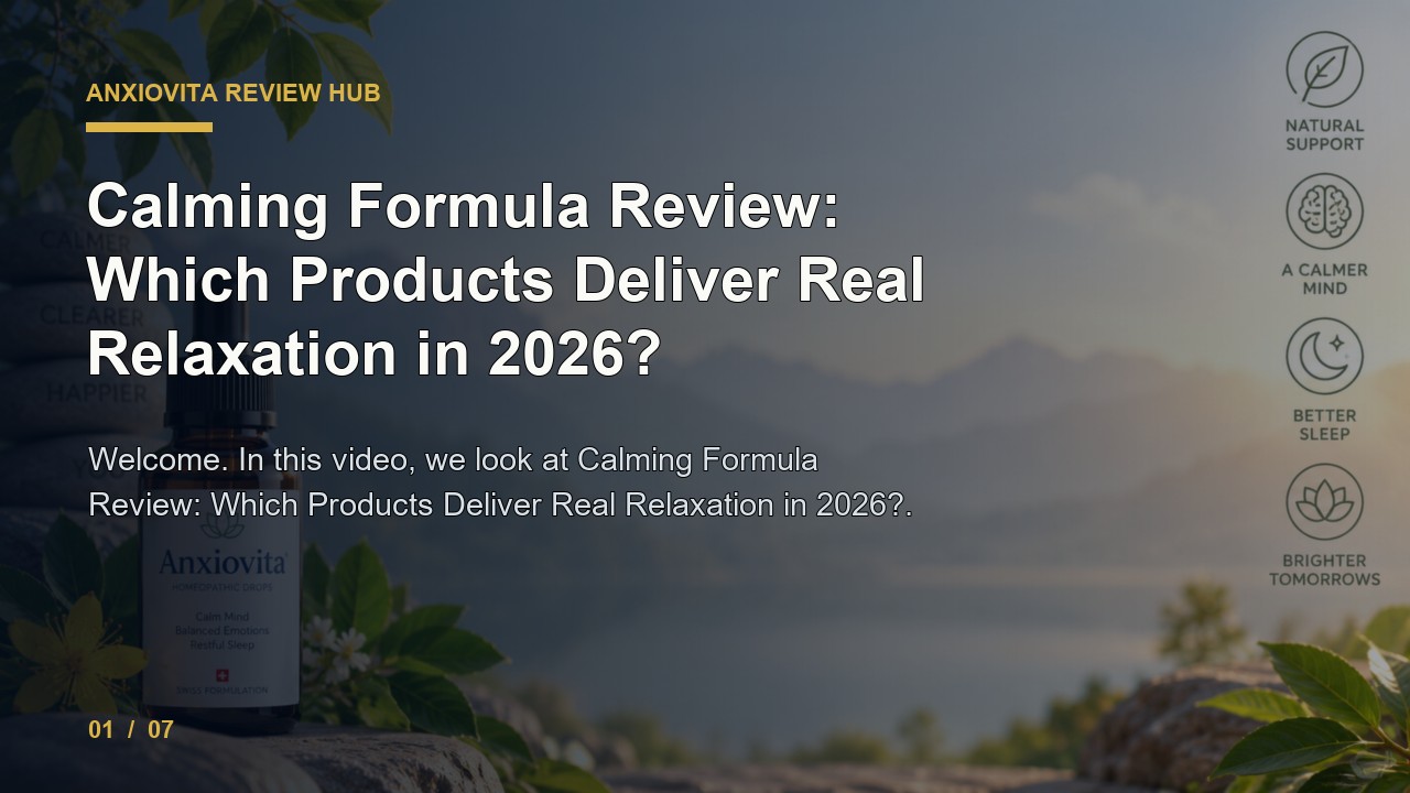 Anxiovita Review: Calming Formula Review Which Products Deliver Real Relaxation in 2026 video thumbnail