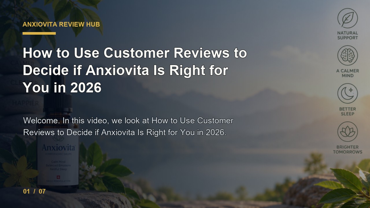 Anxiovita Review: How to Use Customer Reviews to Decide If Anxiovita Is Right for You in 2026 video thumbnail
