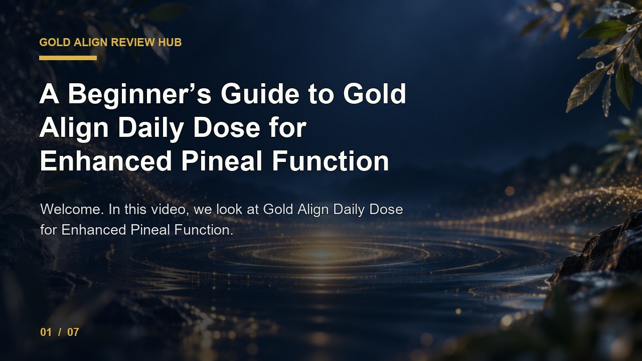 Gold Align Review: a Beginner's Guide to Gold Align Daily Dose for Enhanced Pineal Function video thumbnail