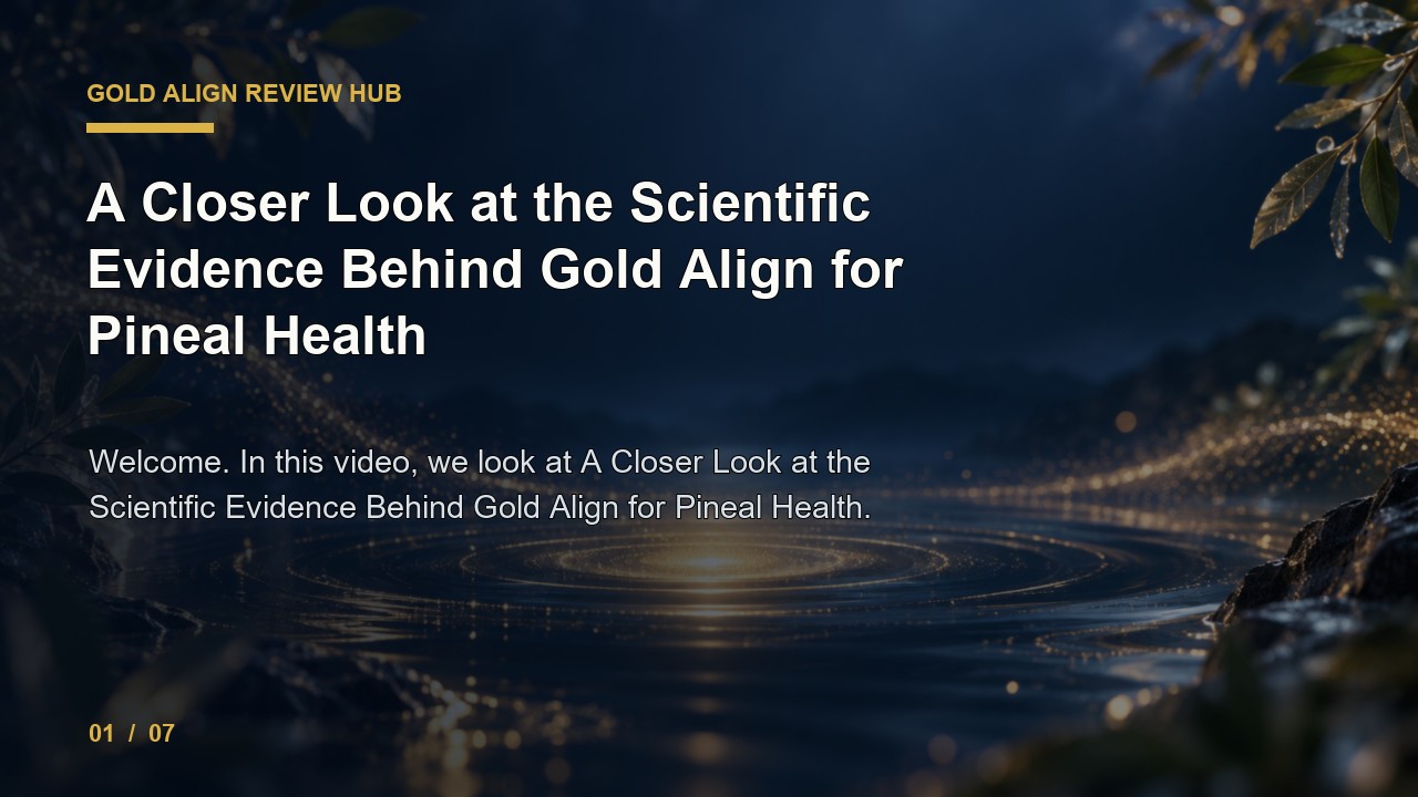 Gold Align Review: a Closer Look at the Scientific Evidence Behind Gold Align for Pineal Health video thumbnail