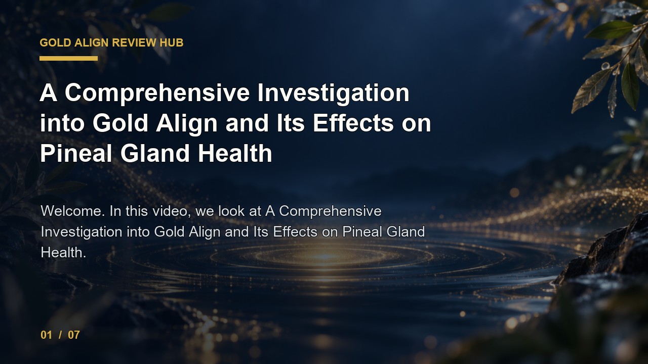 Gold Align Review: a Comprehensive Investigation Into Gold Align and Its Effects on Pineal Gland Health video thumbnail