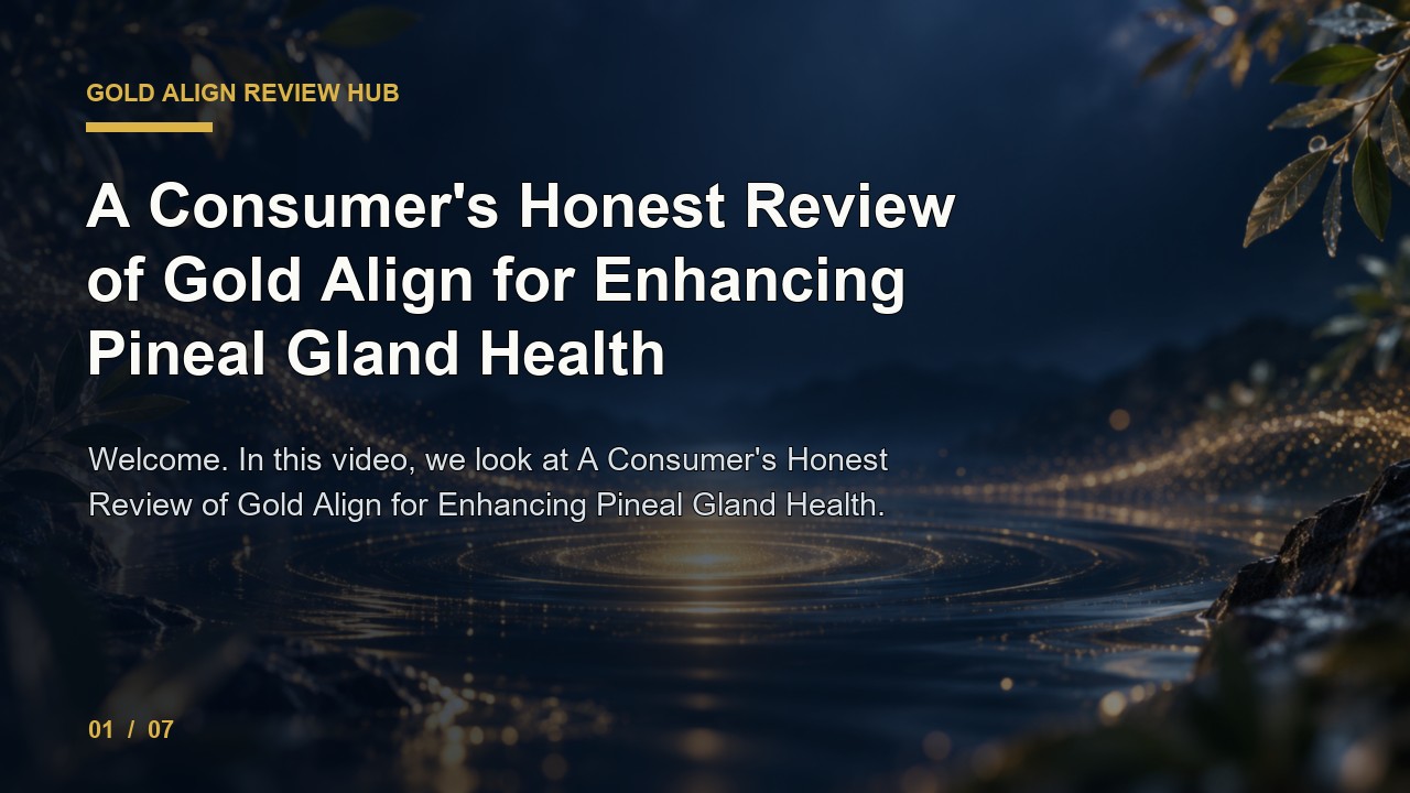 Gold Align Review: a Consumer S Honest Review of Gold Align for Enhancing Pineal Gland Health video thumbnail