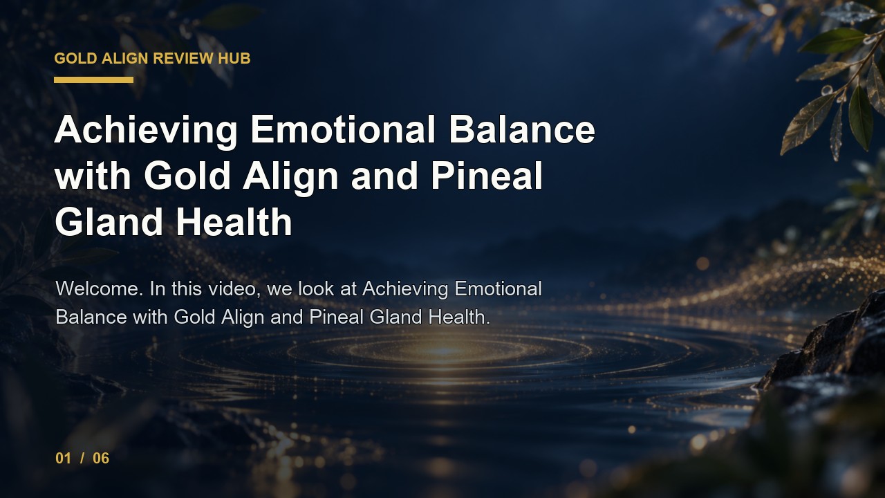 Gold Align Review: Achieving Emotional Balance with Gold Align and Pineal Gland Health video thumbnail