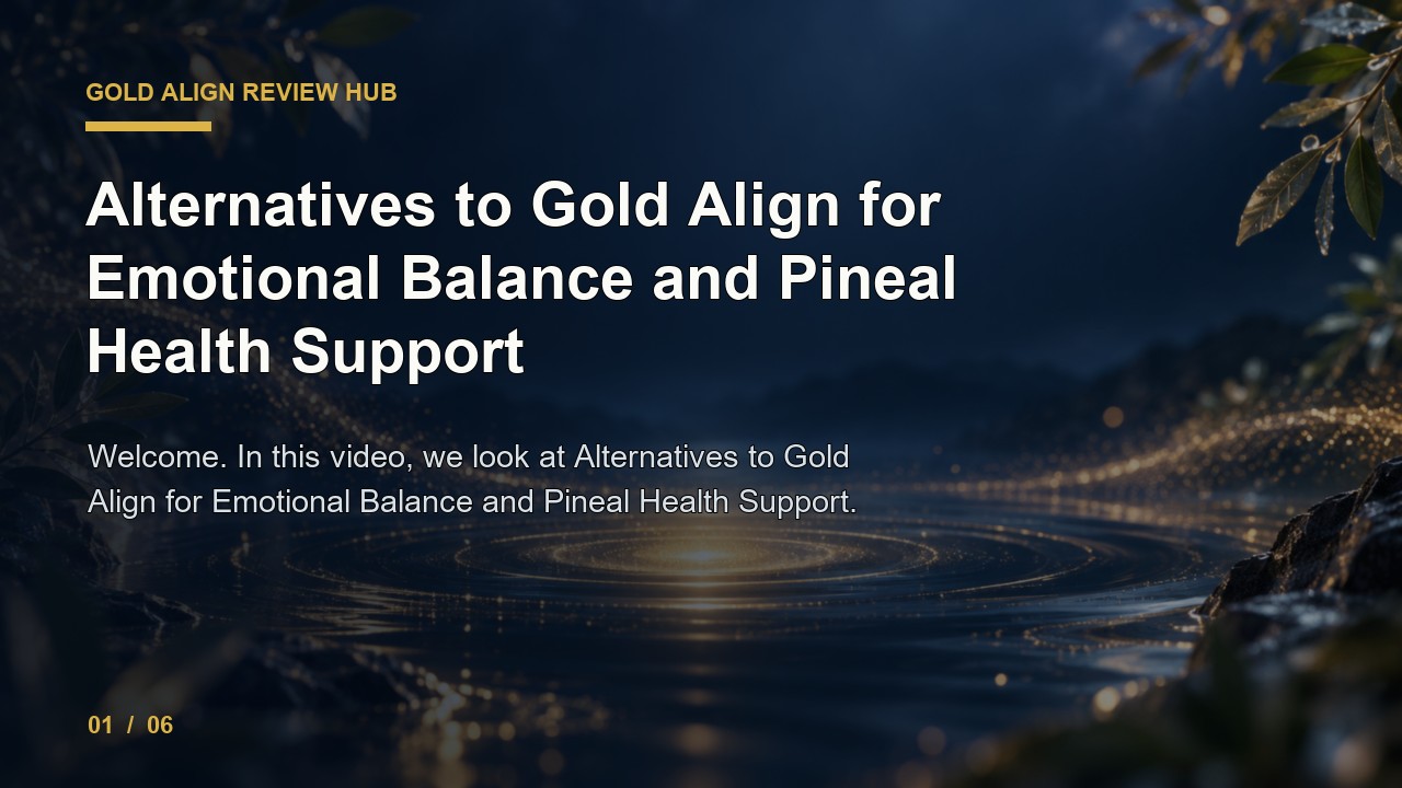Gold Align Review: Alternatives to Gold Align for Emotional Balance and Pineal Health Support video thumbnail