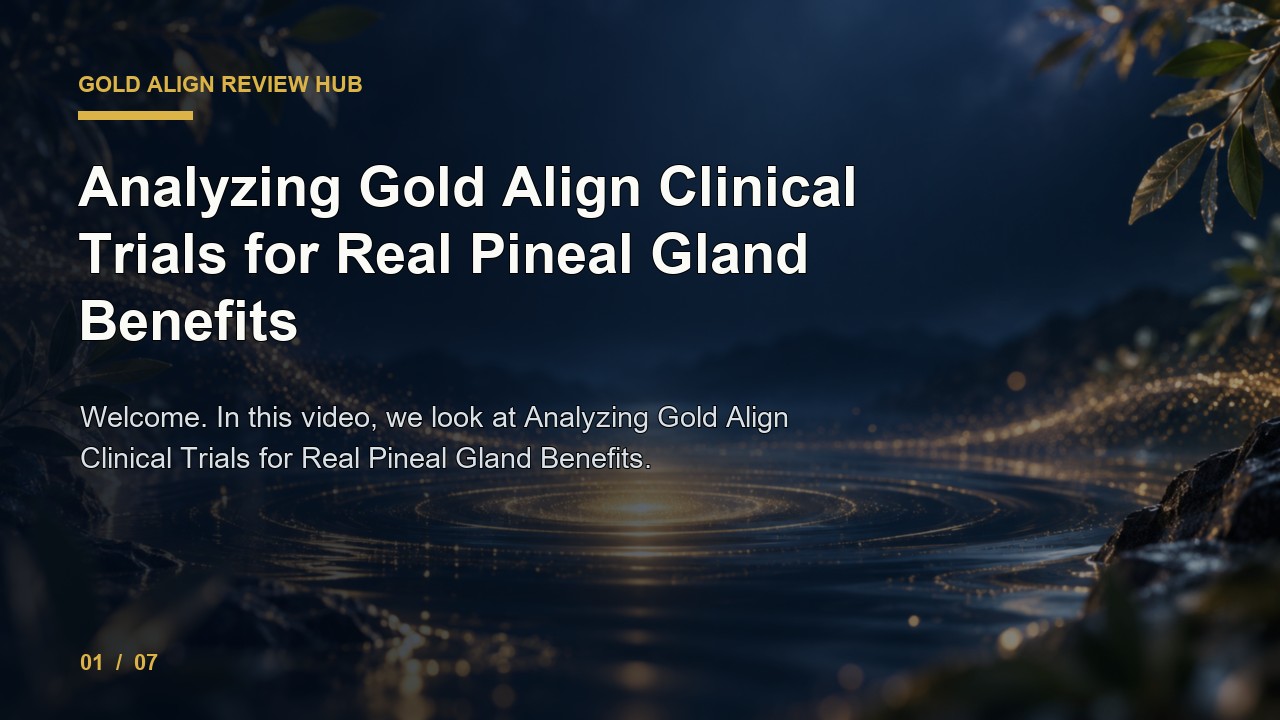 Gold Align Review: Analyzing Gold Align Clinical Trials for Real Pineal Gland Benefits video thumbnail