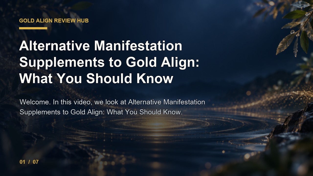 Gold Align Review: Alternative Manifestation Supplements to Gold Align What You Should Know video thumbnail