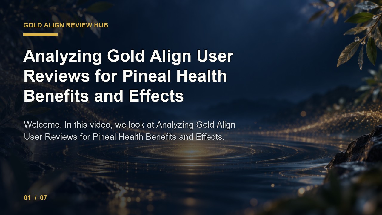Gold Align Review: Analyzing Gold Align User Reviews for Pineal Health Benefits and Effects video thumbnail