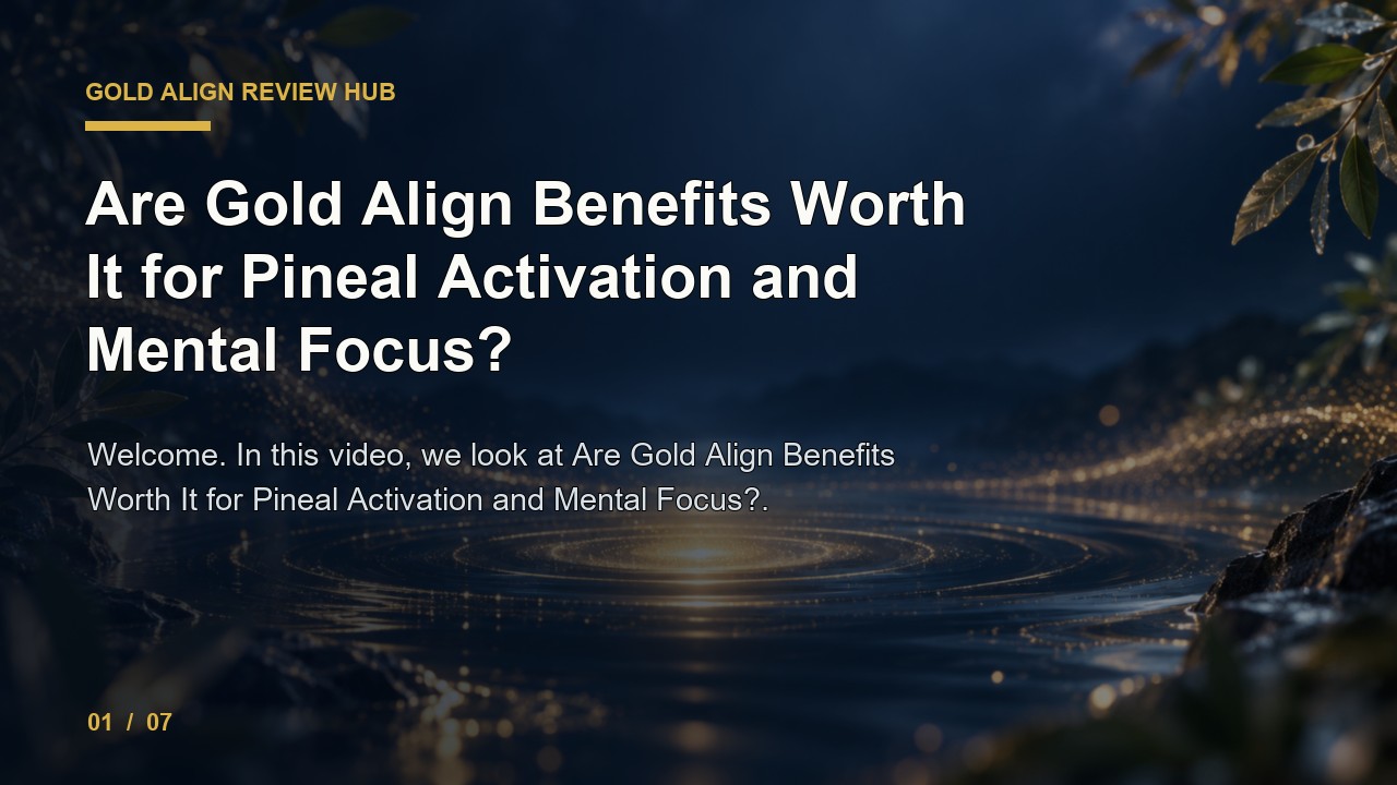 Gold Align Review: Are Gold Align Benefits Worth It for Pineal Activation and Mental Focus video thumbnail