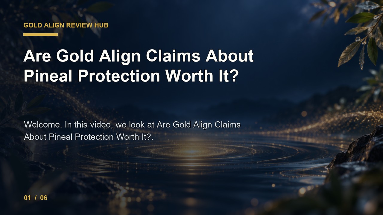 Gold Align Review: Are Gold Align Claims About Pineal Protection Worth It video thumbnail