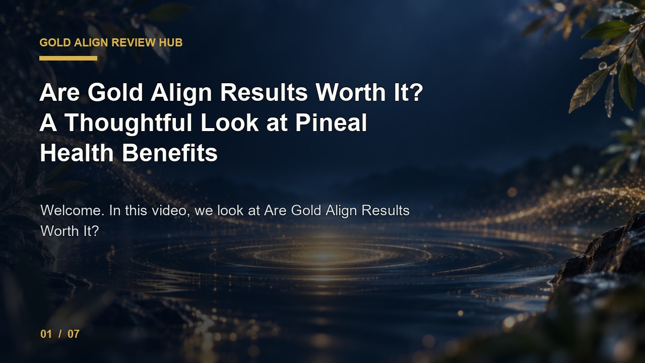 Gold Align Review: Are Gold Align Results Worth It a Thoughtful Look at Pineal Health Benefits video thumbnail