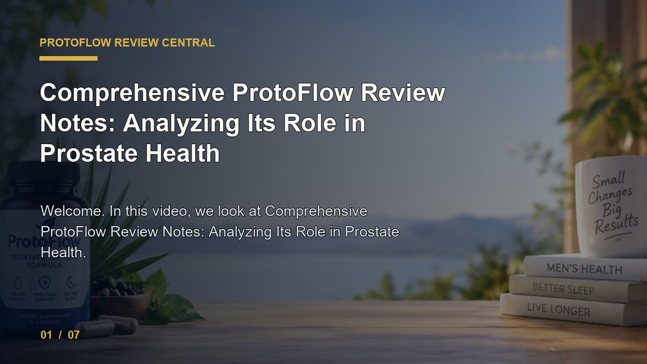 ProtoFlow Review: Comprehensive ProtoFlow Review Notes Analyzing Its Role in Prostate Health video thumbnail