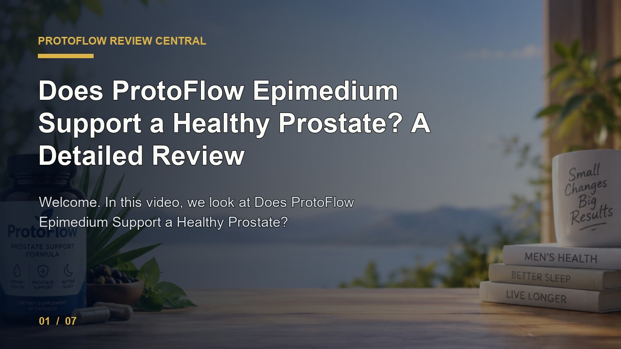 ProtoFlow Review: Does ProtoFlow Epimedium Support a Healthy Prostate a Detailed Review video thumbnail