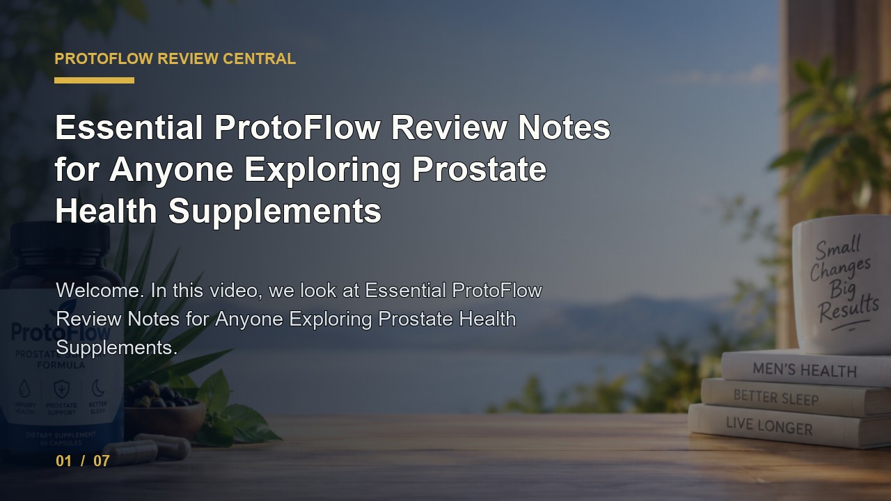 ProtoFlow Review: Essential ProtoFlow Review Notes for Anyone Exploring Prostate Health Supplements video thumbnail