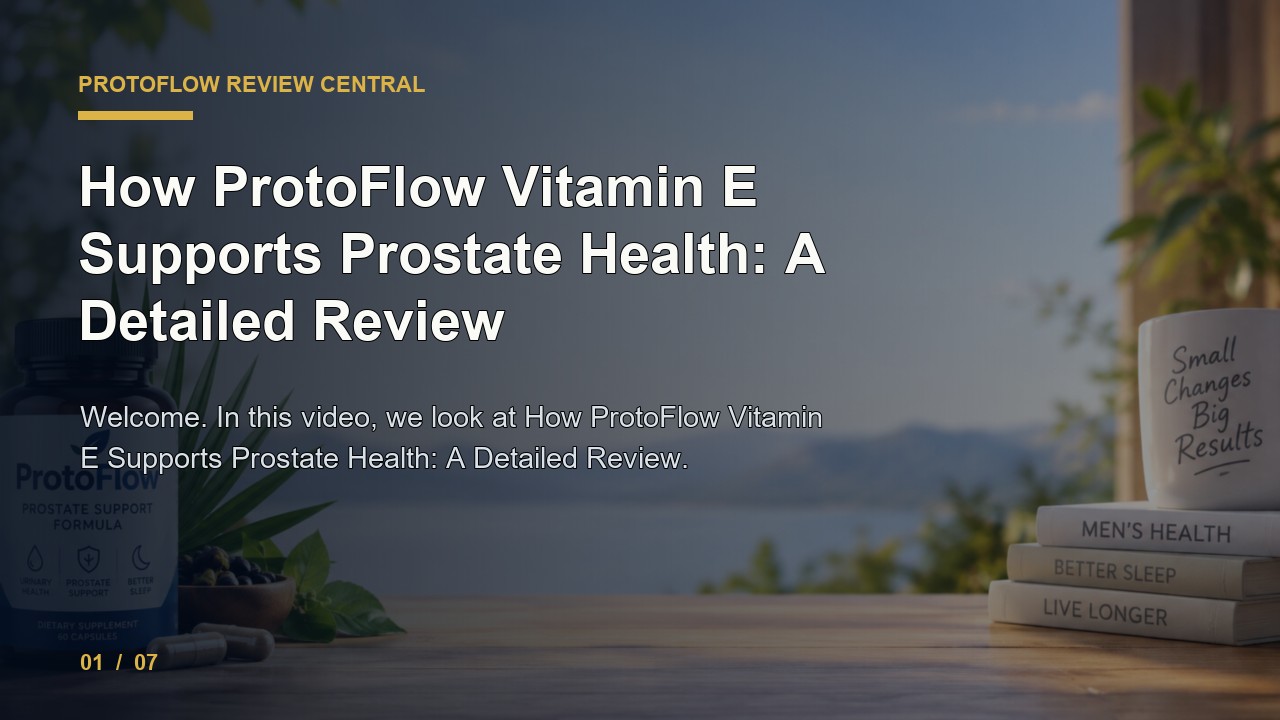 ProtoFlow Review: How ProtoFlow Vitamin E Supports Prostate Health a Detailed Review video thumbnail