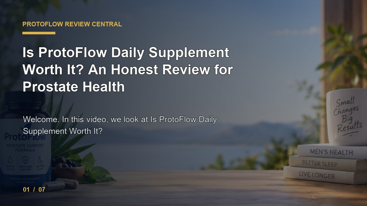 ProtoFlow Review: Is ProtoFlow Daily Supplement Worth It an Honest Review for Prostate Health video thumbnail