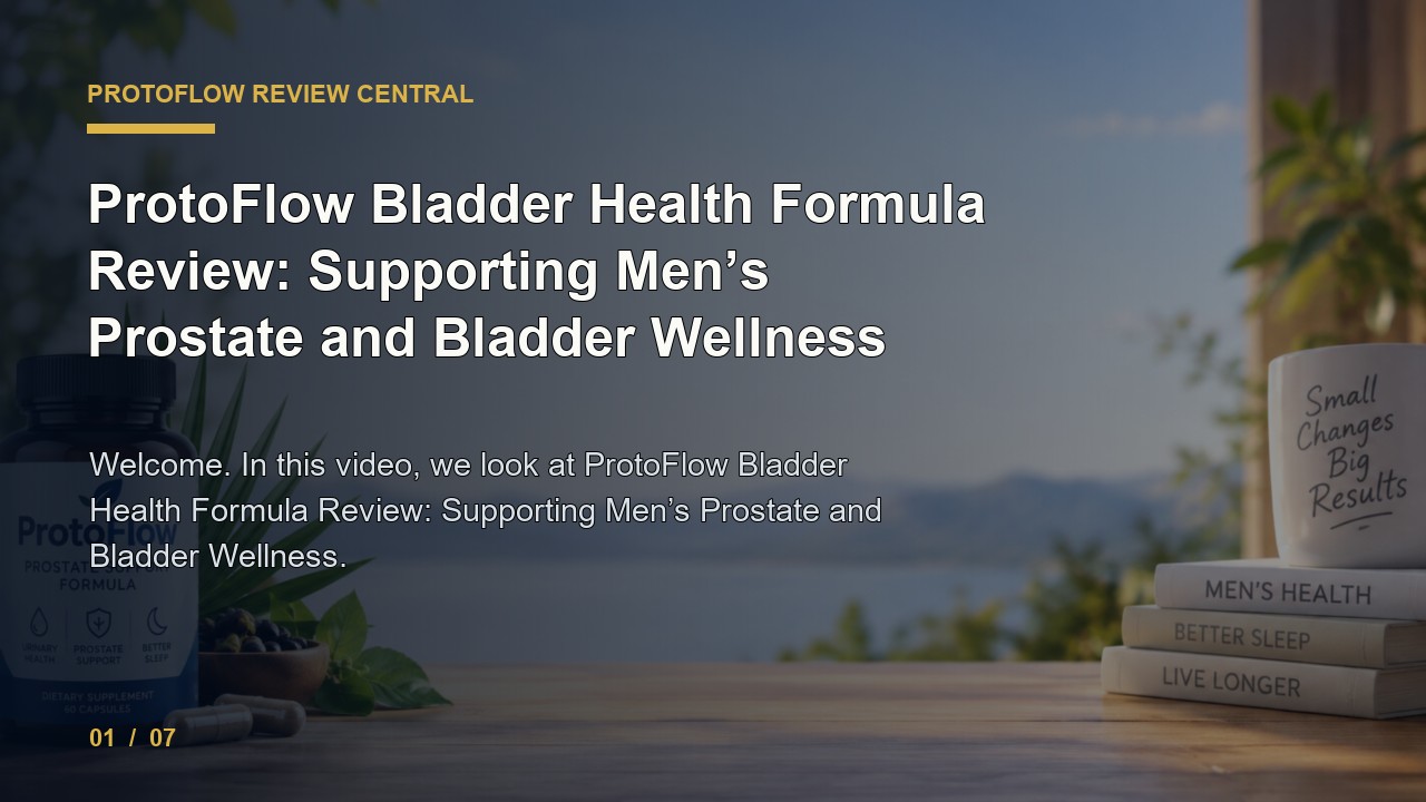 ProtoFlow Review: ProtoFlow Bladder Health Formula Review Supporting Men S Prostate and Bladder Wellness video thumbnail