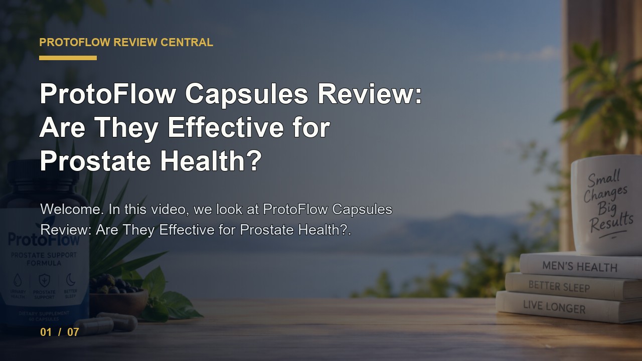 ProtoFlow Review: ProtoFlow Capsules Review Are They Effective for Prostate Health video thumbnail