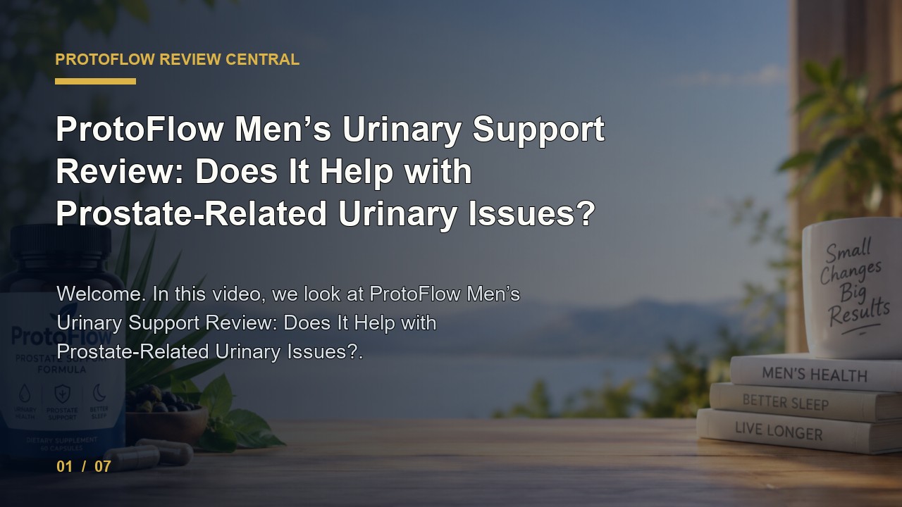 ProtoFlow Review: ProtoFlow Men S Urinary Support Review Does It Help with Prostate Related Urinary Issues video thumbnail