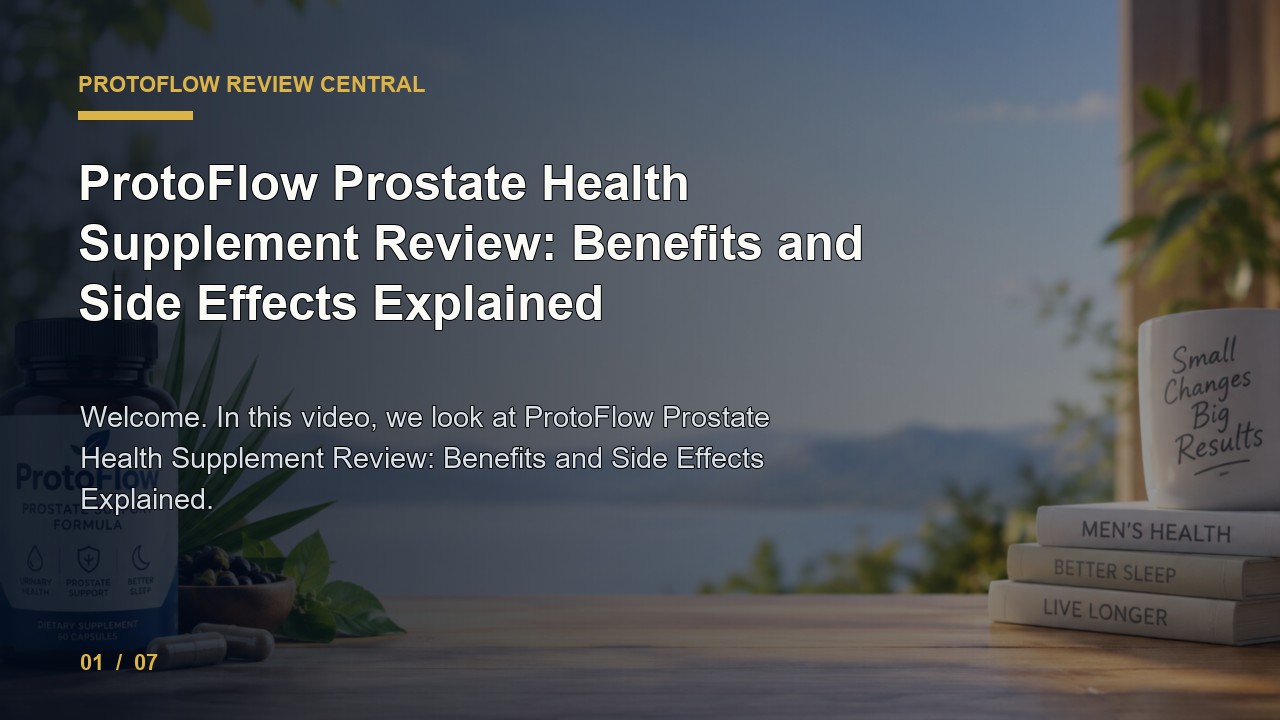 ProtoFlow Review: ProtoFlow Prostate Health Supplement Review Benefits and Side Effects Explained video thumbnail