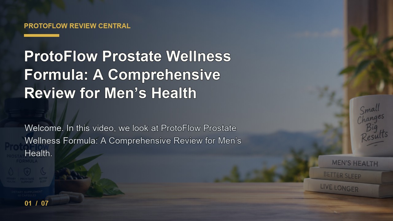 ProtoFlow Review: ProtoFlow Prostate Wellness Formula a Comprehensive Review for Men S Health video thumbnail
