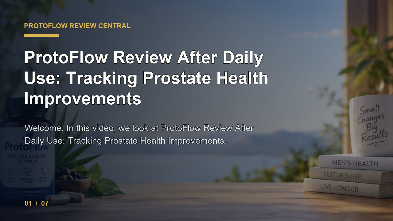 ProtoFlow Review: ProtoFlow Review After Daily Use Tracking Prostate Health Improvements video thumbnail
