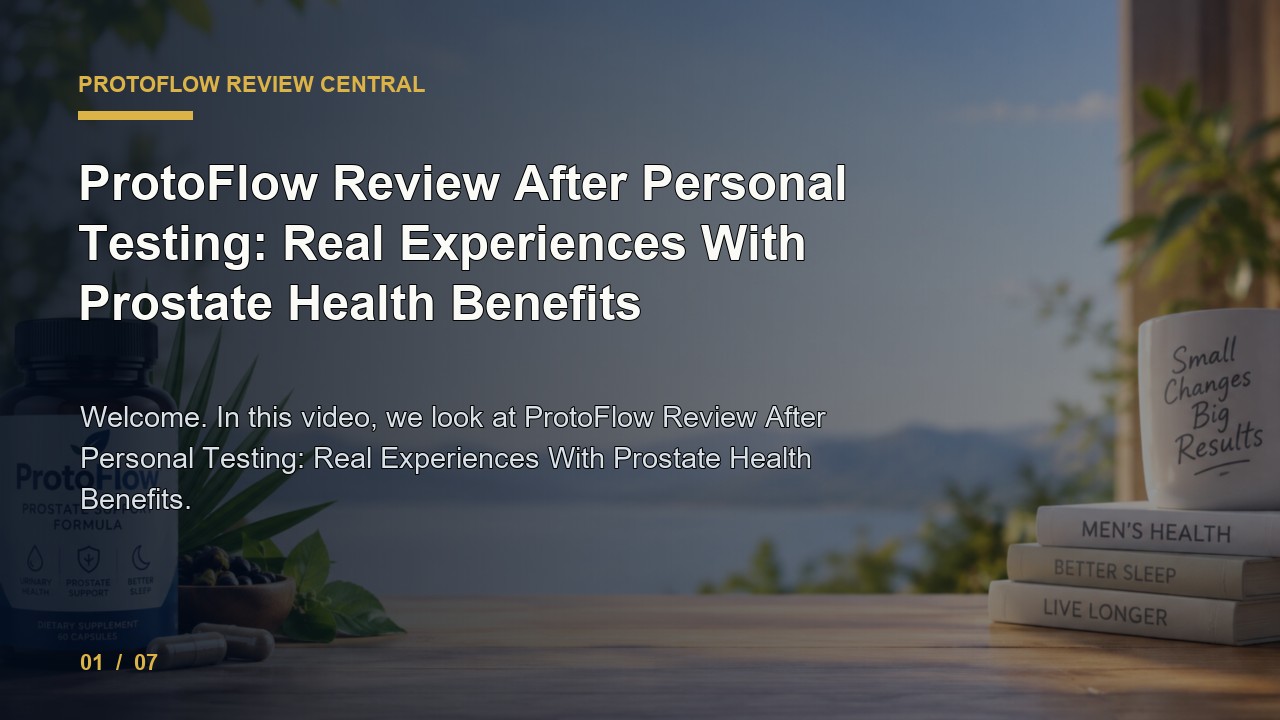 ProtoFlow Review: ProtoFlow Review After Personal Testing Real Experiences with Prostate Health Benefits video thumbnail