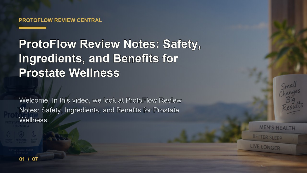 ProtoFlow Review: ProtoFlow Review Notes Safety Ingredients and Benefits for Prostate Wellness video thumbnail