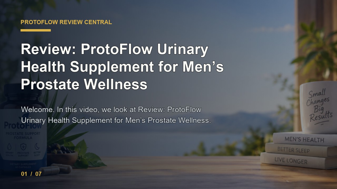 ProtoFlow Review: Review ProtoFlow Urinary Health Supplement for Men S Prostate Wellness video thumbnail