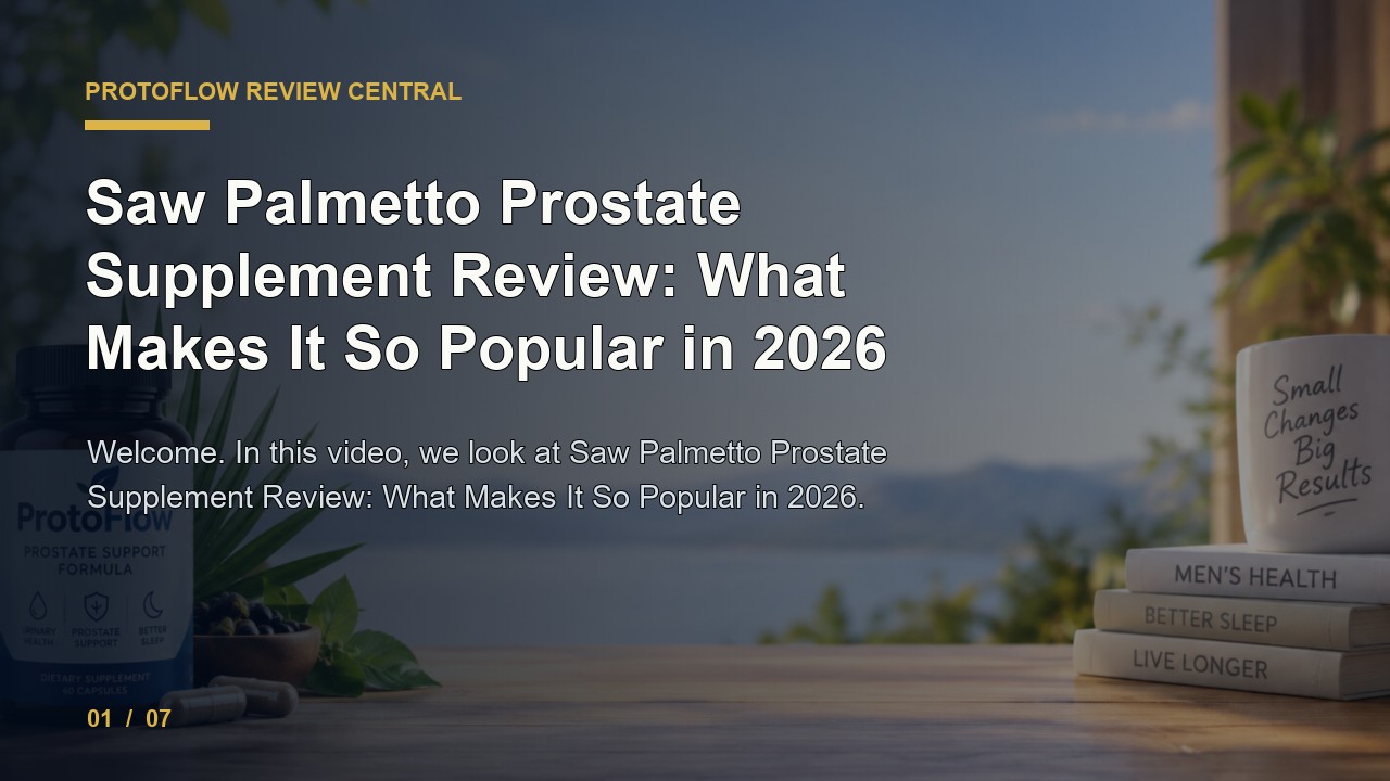 ProtoFlow Review: Saw Palmetto Prostate Supplement Review What Makes It So Popular in 2026 video thumbnail