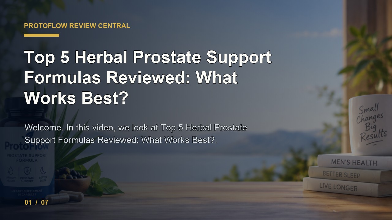 ProtoFlow Review: Top 5 Herbal Prostate Support Formulas Reviewed What Works Best video thumbnail