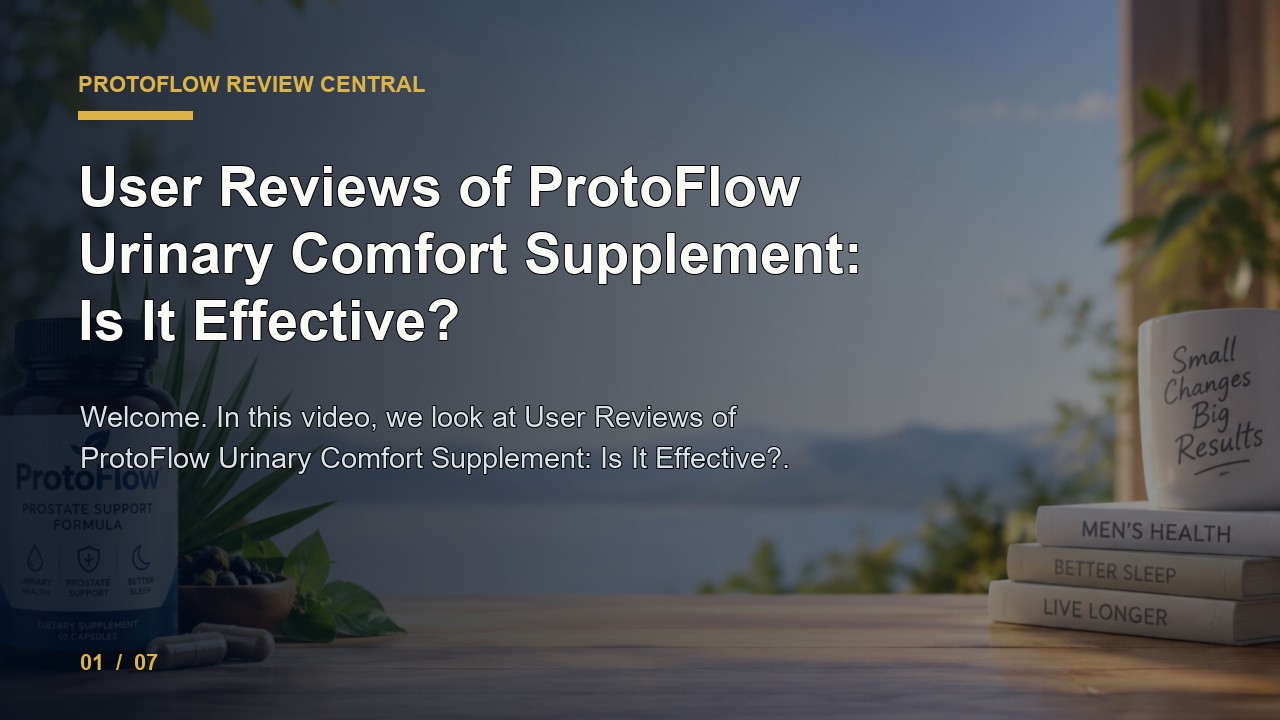 ProtoFlow Review: User Reviews of ProtoFlow Urinary Comfort Supplement Is It Effective video thumbnail