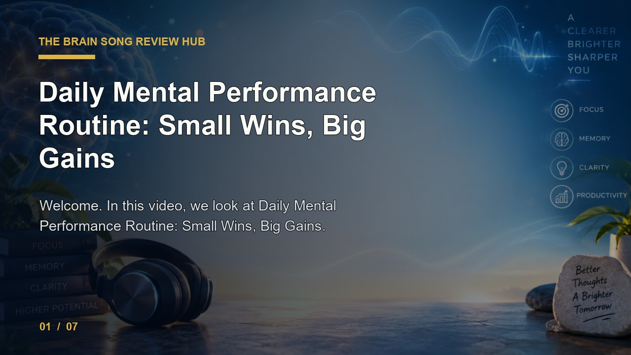 The Brain Song Review: Daily Mental Performance Routine Small Wins Big Gains video thumbnail