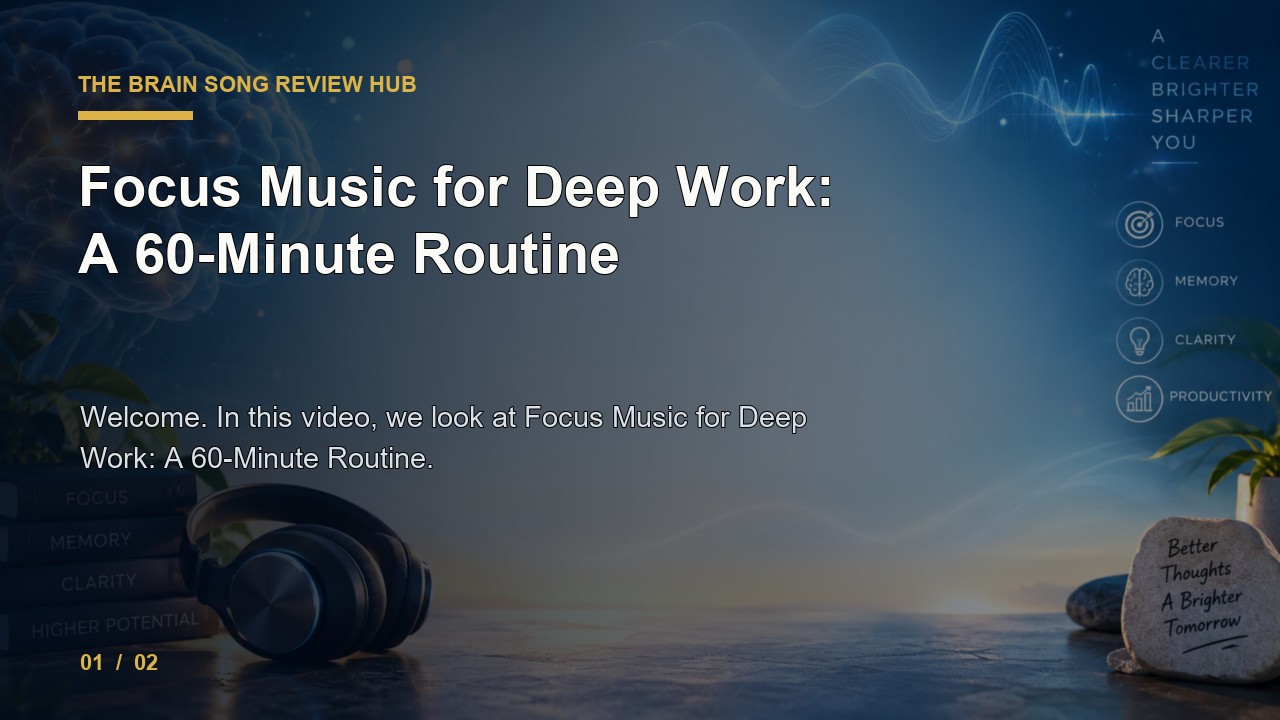 The Brain Song Review: Focus Music for Deep Work a 60 Minute Routine video thumbnail