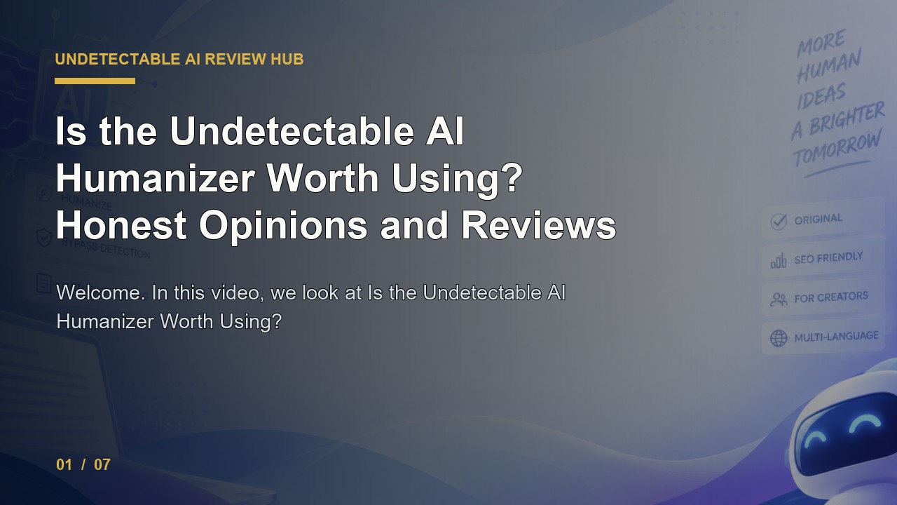 Undetectable AI Review: Is the Undetectable AI Humanizer Worth Using Honest Opinions and Reviews video thumbnail